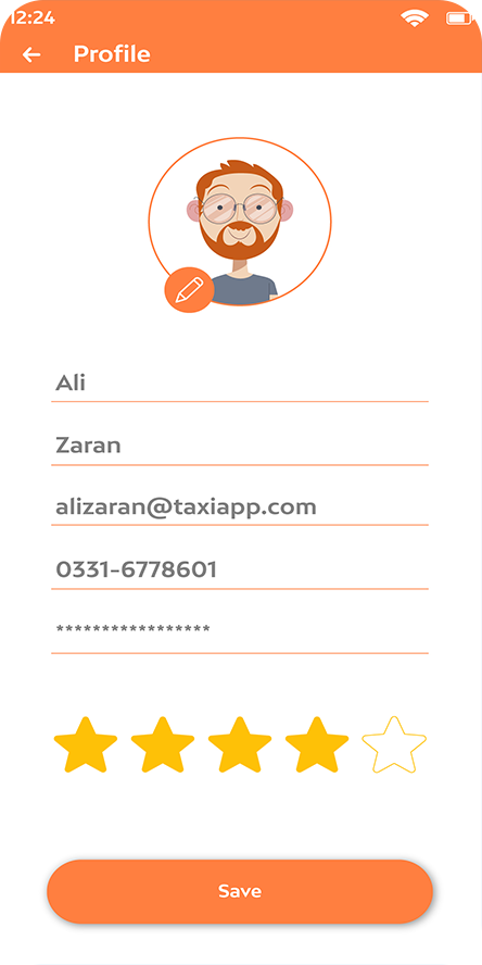 Food delivery app Search Filter